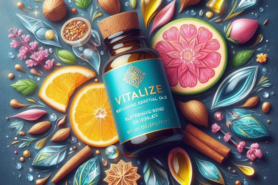 Vitalize Mieszanka Orzeźwiająca z Olejków Eterycznych - Naturalna Energia i Wsparcie